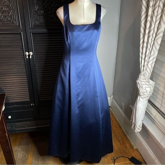90s Vintage Y2k Prom Dress Jessica‎ McClintock Princess Taffeta Ball Gown 8 - Picture 1 of 8